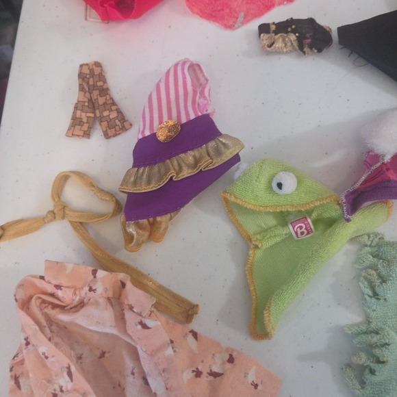 Vintage lot Mod Barbie Doll Clone Handmade Dresses Clothes PJ Swim Tops Bath - Picture 4 of 16